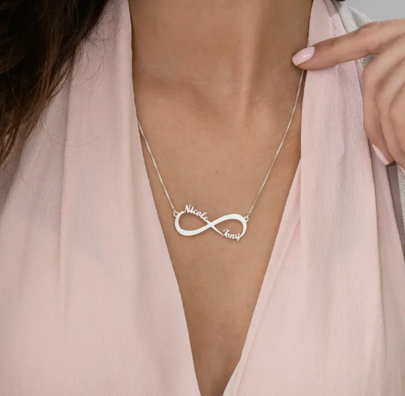 Custom Infinity Name Necklace