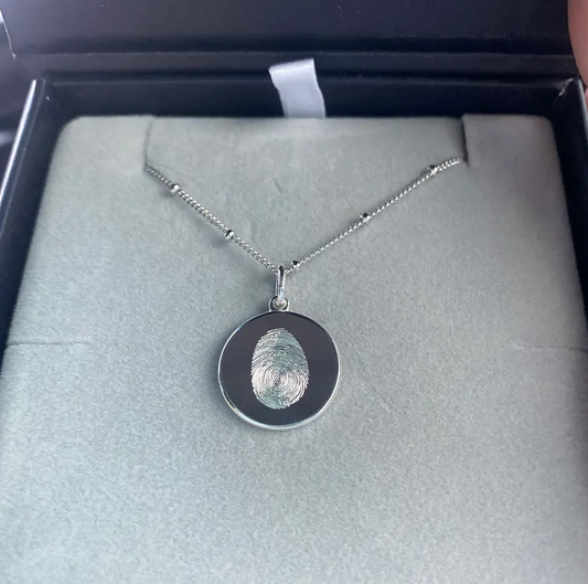 Custom FingerPrint Pendant Necklace