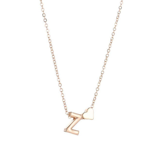 Personalized Initial Heart Necklace