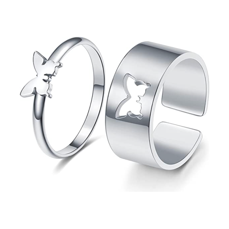 Butterfly Promise Ring Set