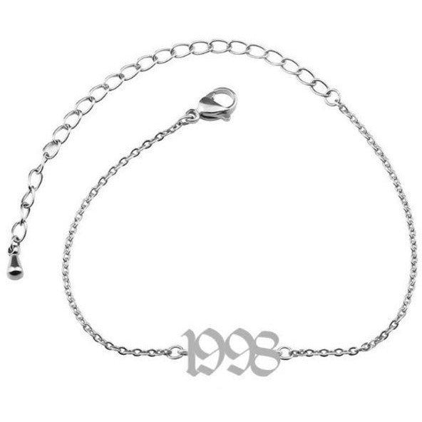 Custom Birth Year Anklet