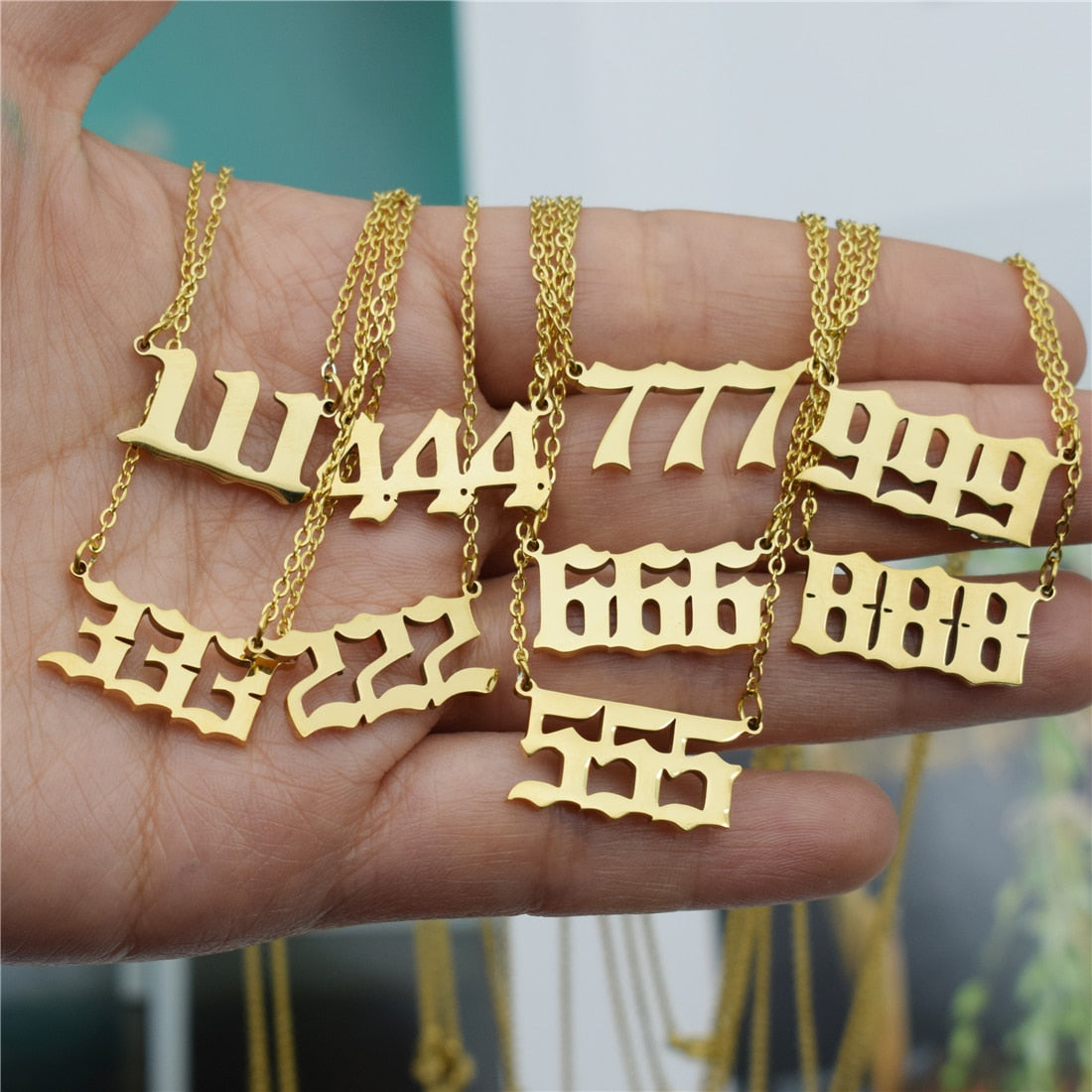 Angel Number Necklace Choker