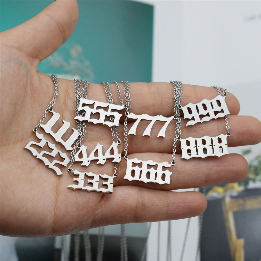 Angel Number Necklace Choker