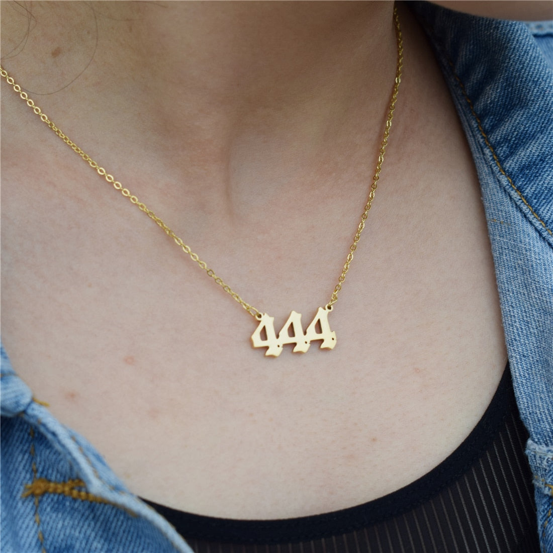 Angel Number Necklace Choker