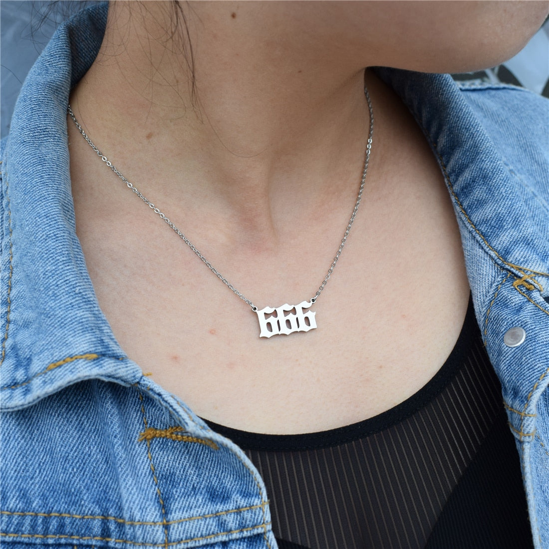 Angel Number Necklace Choker