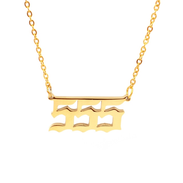 Angel Number Necklace Choker