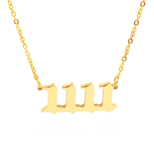 Angel Number Necklace Choker
