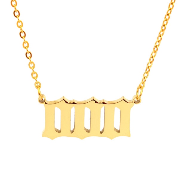 Angel Number Necklace Choker