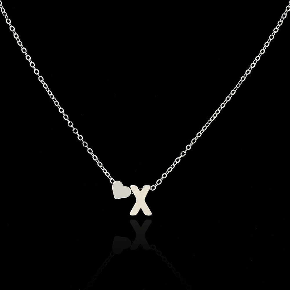 Personalized Initial Heart Necklace