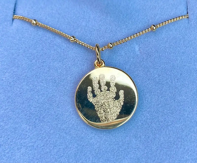 Custom FingerPrint Pendant Necklace