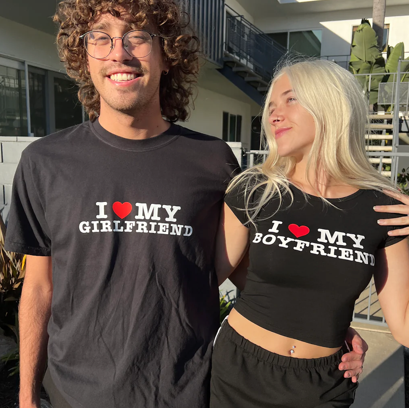 I Love My Boyfriend/Girlfriend Unisex T-Shirt