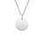 Stamped Initial Circle Necklace