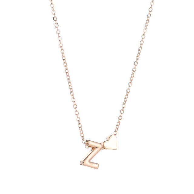 Personalized Initial Heart Necklace