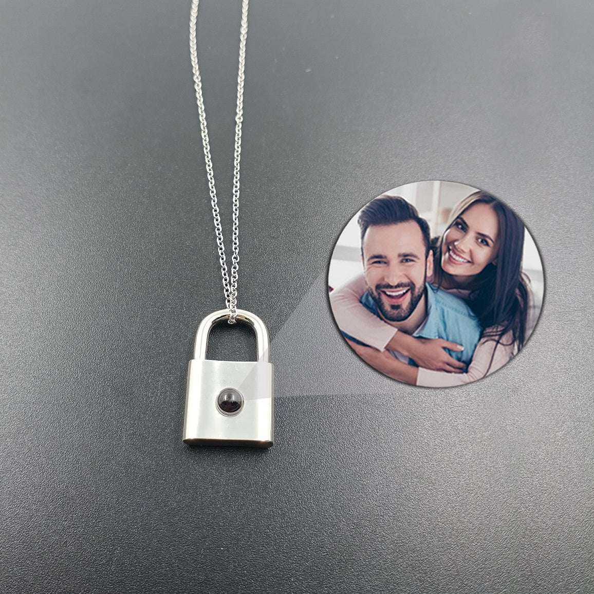 Lock Photo Necklace