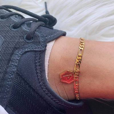 Personalized Initial Anklet