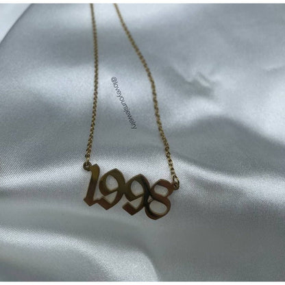 Personalized Birth Year Necklace