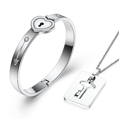 Love lock bracelet price Clearance