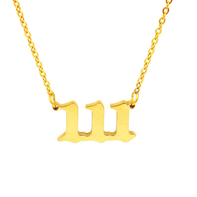 Angel Number Necklace Choker