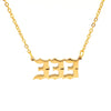 Angel Number Necklace Choker