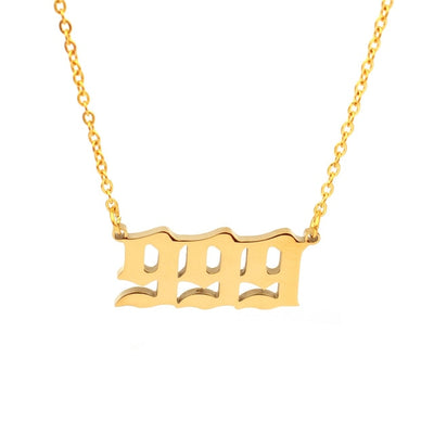 Angel Number Necklace Choker