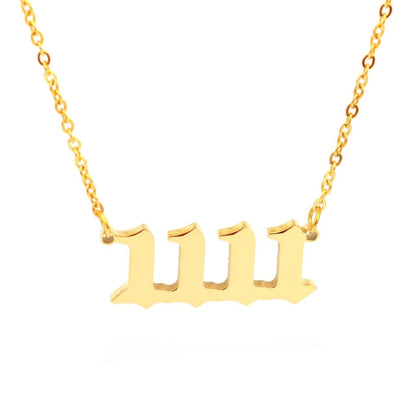 Angel Number Necklace Choker