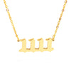 Angel Number Necklace Choker